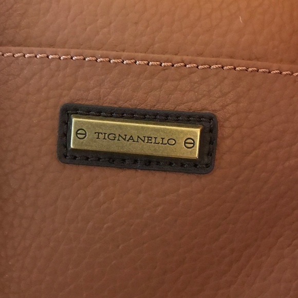 Tignanello brown leather shoulder bag like new - Picture 5 of 7